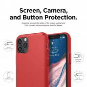 Elago Slim Fit Strap Case - качествен поликарбонатов кейс с каишка за китката за iPhone 11 Pro Max (червен) 3