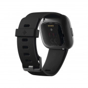 Fitbit Versa 2 (NFC) - умен фитнес часовник с известия и следене на дневната и нощна активност на организма за iOS и Android (черен) 1