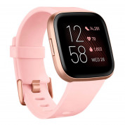 Fitbit Versa 2 (NFC) - умен фитнес часовник с известия и следене на дневната и нощна активност на организма за iOS и Android (розов)
