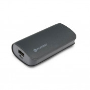 Platinet Power Bank Leather 5200 mAh - външна батерия с 2 USB изходa за таблети и смартфони (сив)