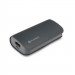 Platinet Power Bank Leather 5200 mAh - външна батерия с 2 USB изходa за таблети и смартфони (сив) 1