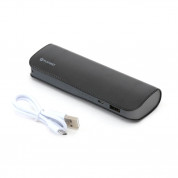 Platinet Power Bank Leather 7200 mAh - външна батерия с 2 USB изходa за таблети и смартфони (черен)