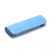 Platinet Power Bank Leather 7200 mAh - външна батерия с 2 USB изходa за таблети и смартфони (син)