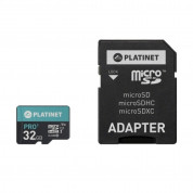 Platinet MicroSDHC Secure Digital + Adapter SD 32GB UI - памет карта със SD адаптер (клас 10)