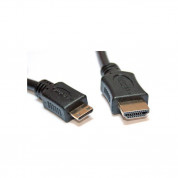 Omega miniHDMI Cable - miniHDMI към HDMI кабел за мобилни устройства (1.8 метра) (черен) 1