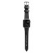 Nomad Strap Modern Slim Leather - кожена (естествена кожа) каишка за Apple Watch 38мм, 40мм (черен-сребрист) 3
