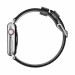 Nomad Strap Modern Slim Leather - кожена (естествена кожа) каишка за Apple Watch 38мм, 40мм (черен-сребрист) 4