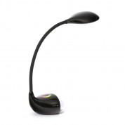 Platinet Desk Lamp 6W + Night Lamp Compact Size - настолна LED лампа с функция за нощна лампа (черен)