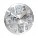 Platinet Memory Clock - стенен часовник с фоторамка за 12 снимки (сив) 1