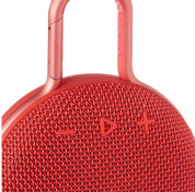 JBL Clip 3 - водоустойчив безжичен портативен спийкър (с карабинер) с микрофон за мобилни устройства (червен)  2