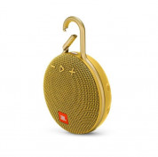 JBL Clip 3 - водоустойчив безжичен портативен спийкър (с карабинер) с микрофон за мобилни устройства (жълт) 