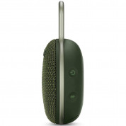 JBL Clip 3 - водоустойчив безжичен портативен спийкър (с карабинер) с микрофон за мобилни устройства (тъмнозелен)  2