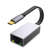 Platinet Multimedia Adapter USB-C to RJ45 - USB-C адаптер за свързване от USB-C към RJ-45 порт (тъмносив)