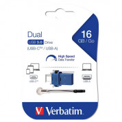 Verbatim Pendrive Dual USB 3.0 16GB - USB флаш памет с USB-C порт за компютри смартфони и таблети
