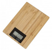 Omega Kitchen Scale Bamboo With Display - кухненска везна за измерване на теглото на хранителни продукти (бамбук)