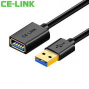 CE-Link USB 3.0 Extension Cable (50 cm) (black)