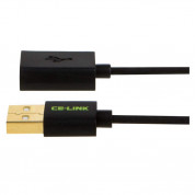 CE-Link USB 2.0 Extension Cable - удължителен USB кабел (50 см) (черен) 2