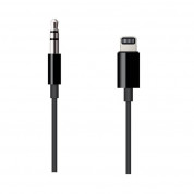 Apple Lightning to 3.5mm Audio Cable - оригинален 3.5 мм аудио кабел към Lightning (черен)
