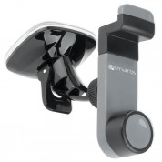 4smarts Universal Car Holder Grip with Suction Cup - поставка за стъклото на кола за смартфони до 85 мм. на ширина (сив) 1