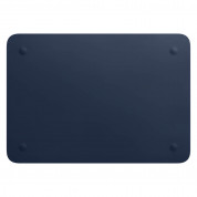 Apple Leather Sleeve - оригинален кожен калъф, тип джоб за MacBook Pro 16 (тъмносин) 1