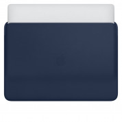 Apple Leather Sleeve - оригинален кожен калъф, тип джоб за MacBook Pro 16 (тъмносин) 3