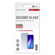 4smarts Second Glass 2D Limited Cover - калено стъклено защитно покритие за дисплея на Xiaomi Redmi Note 8 (прозрачен) 1