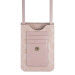 Guess Wallet Universal Phone Bag - кожена чанта (портфейл) с презрамка (розов)  4