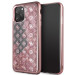 Guess Peony Liquid Glitter Case - дизайнерски кейс с висока защита за iPhone 11 Pro Max (розов) 1