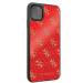 Guess Peony G Double Layer Glitter Case - дизайнерски кейс с висока защита за iPhone 11 Pro Max (червен) 5