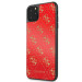 Guess Peony G Double Layer Glitter Case - дизайнерски кейс с висока защита за iPhone 11 Pro Max (червен) 2