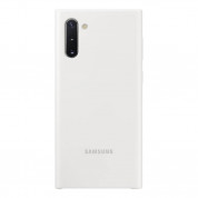 Samsung Silicone Cover Case EF-PN970TW - оригинален силиконов кейс за Samsung Galaxy Note 10 (бял)
