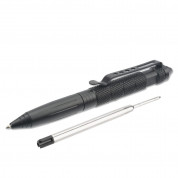 4smarts 2in1 Ballpoint Pen with Glass Breaker - алуминиев химикал с остър връх за чупене на стъкло на автомобил (черен) 2