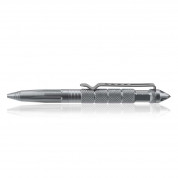 4smarts 2in1 Ballpoint Pen with Glass Breaker - алуминиев химикал с остър връх за чупене на стъклото на автомобил (сив)