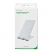 4smarts Inductive Fast Charger VoltBeam Fold 15W - поставка (пад) за безжично захранване за QI съвместими устройства (бял) 4
