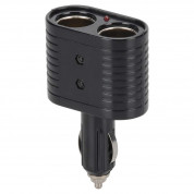 HR Grip 2-Socket Car Cigarette Lighter Adaptor - адаптер за кола с два извода за запалка (черен) 1