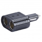 HR Grip 2-Socket Car Cigarette Lighter Adaptor - адаптер за кола с два извода за запалка (черен) 3