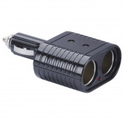 HR Grip 2-Socket Car Cigarette Lighter Adaptor - адаптер за кола с два извода за запалка (черен) 4