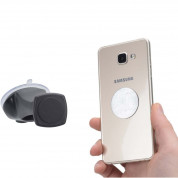HR Grip Smartphoneholder HR Mount Magnet-Tec with suction mount - магнитна поставка за таблото или стъклото на кола (черен) 4