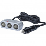 HR-imotion Cigarette Lighter Adapter - адаптер за кола с три извода за запалка (бял)