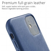 Mujjo Full Leather Case - кожен (естествена кожа) кейс за iPhone 11 (син) 4