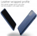 Mujjo Full Leather Case - кожен (естествена кожа) кейс за iPhone 11 (син) 6
