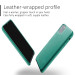 Mujjo Leather Wallet Case - кожен (естествена кожа) кейс с джоб за кредитна карта за iPhone 11 Pro (зелен) 5