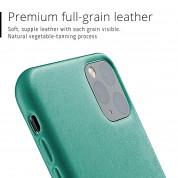 Mujjo Leather Wallet Case - кожен (естествена кожа) кейс с джоб за кредитна карта за iPhone 11 Pro (зелен) 6