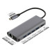 Platinet USB-C 4K Multimedia Adapter 7in1 - USB-C хъб за свързване на допълнителна периферия за устройства с USB-C порт (тъмносив) 2