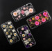 4smarts Soft Cover Glamour Bouquet - силиконов (TPU) калъф с цветя за iPhone XS, iPhone X (златист-розов) 2