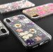 4smarts Soft Cover Glamour Bouquet - силиконов (TPU) калъф с цветя за iPhone XS, iPhone X (златист-розов) 3