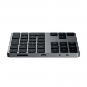 Satechi Aluminum Bluetooth Extended Keypad - безжична Bluetooth клавиатура за MacBook (тъмносив)  2