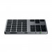 Satechi Aluminum Bluetooth Extended Keypad - безжична Bluetooth клавиатура за MacBook (тъмносив)  3