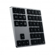 Satechi Aluminum Bluetooth Extended Keypad - безжична Bluetooth клавиатура за MacBook (тъмносив)  1