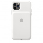 Apple Smart Battery Case - оригинален кейс с вградена батерия за iPhone 11 Pro Max (бял)